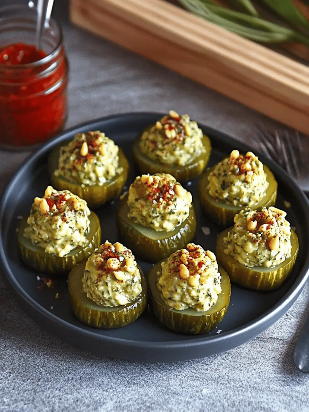 Zesty Deviled Pickles that Will Steal the Snack Show! 3 Deviled Pickles
