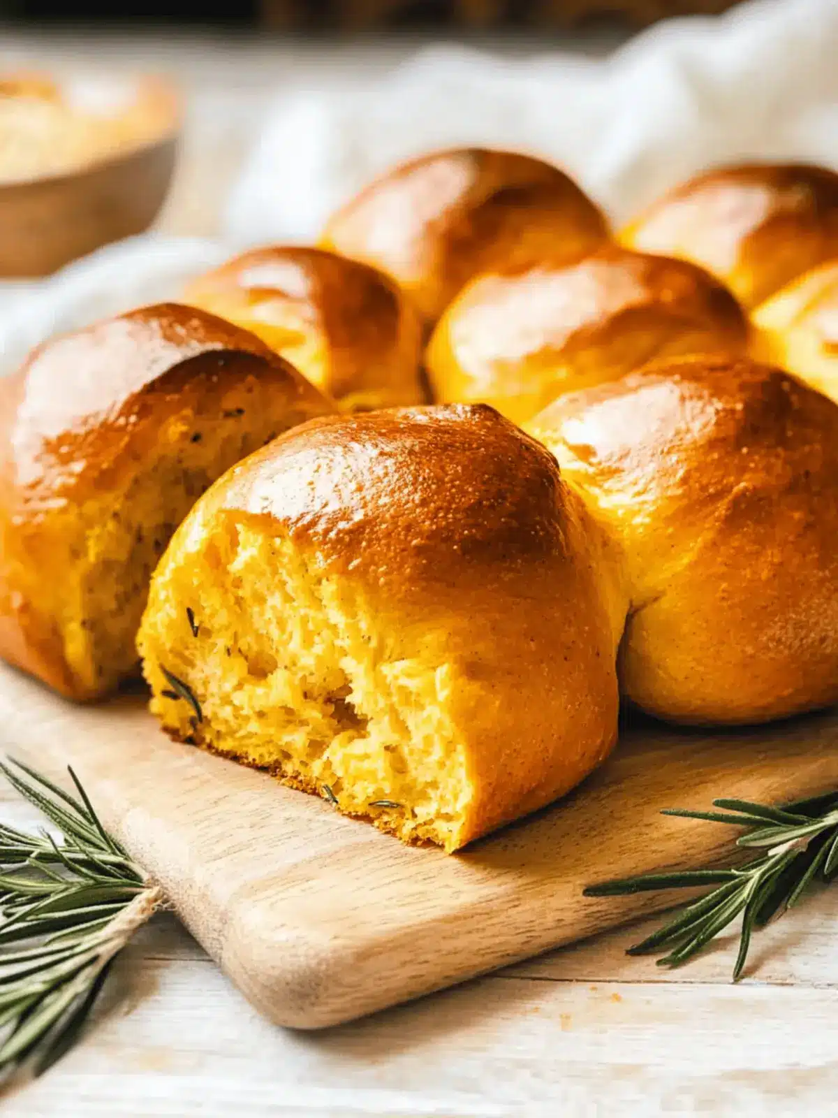 Savory Rosemary Pumpkin Dinner Rolls for Cozy Gatherings 4 Rosemary Pumpkin Dinner Rolls