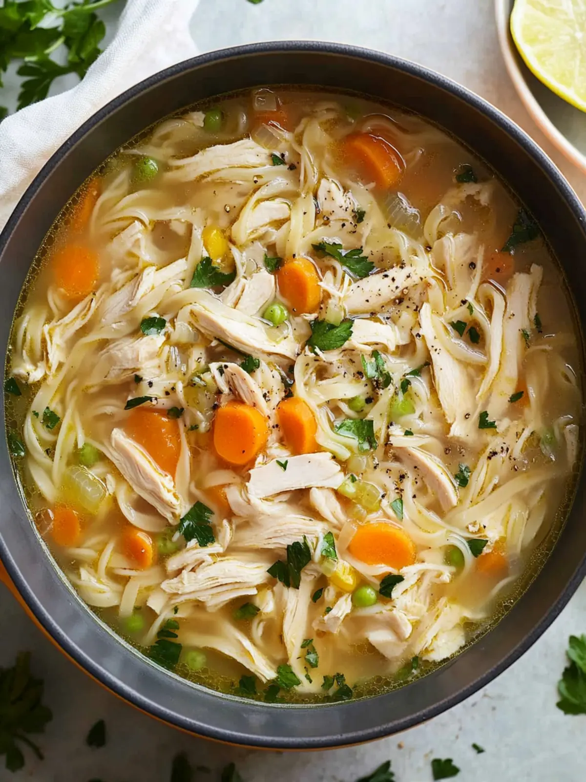 Cozy Up with Chicken & Vermicelli Soup That Comforts Fast! 2 Chicken & Vermicelli Soup