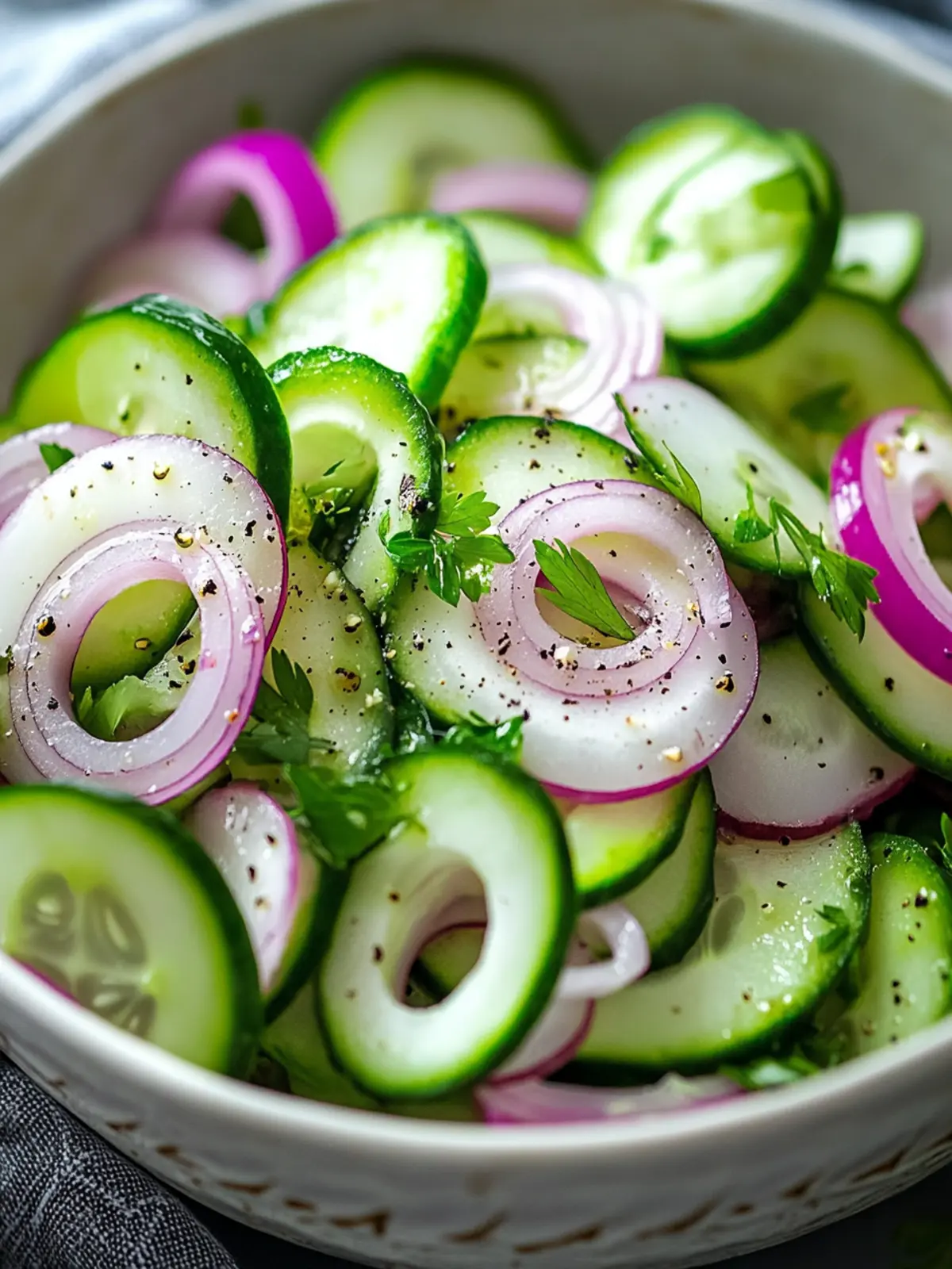Cucumber Onion Salad Recipe Vinegar for a Refreshing Summer Kick 3 Cucumber Onion Salad Recipe Vinegar