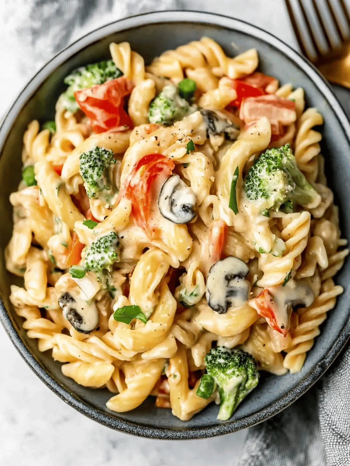 Indulge in Creamy Veggie Pasta for a Quick, Healthy Meal 3 Creamy Veggie Pasta