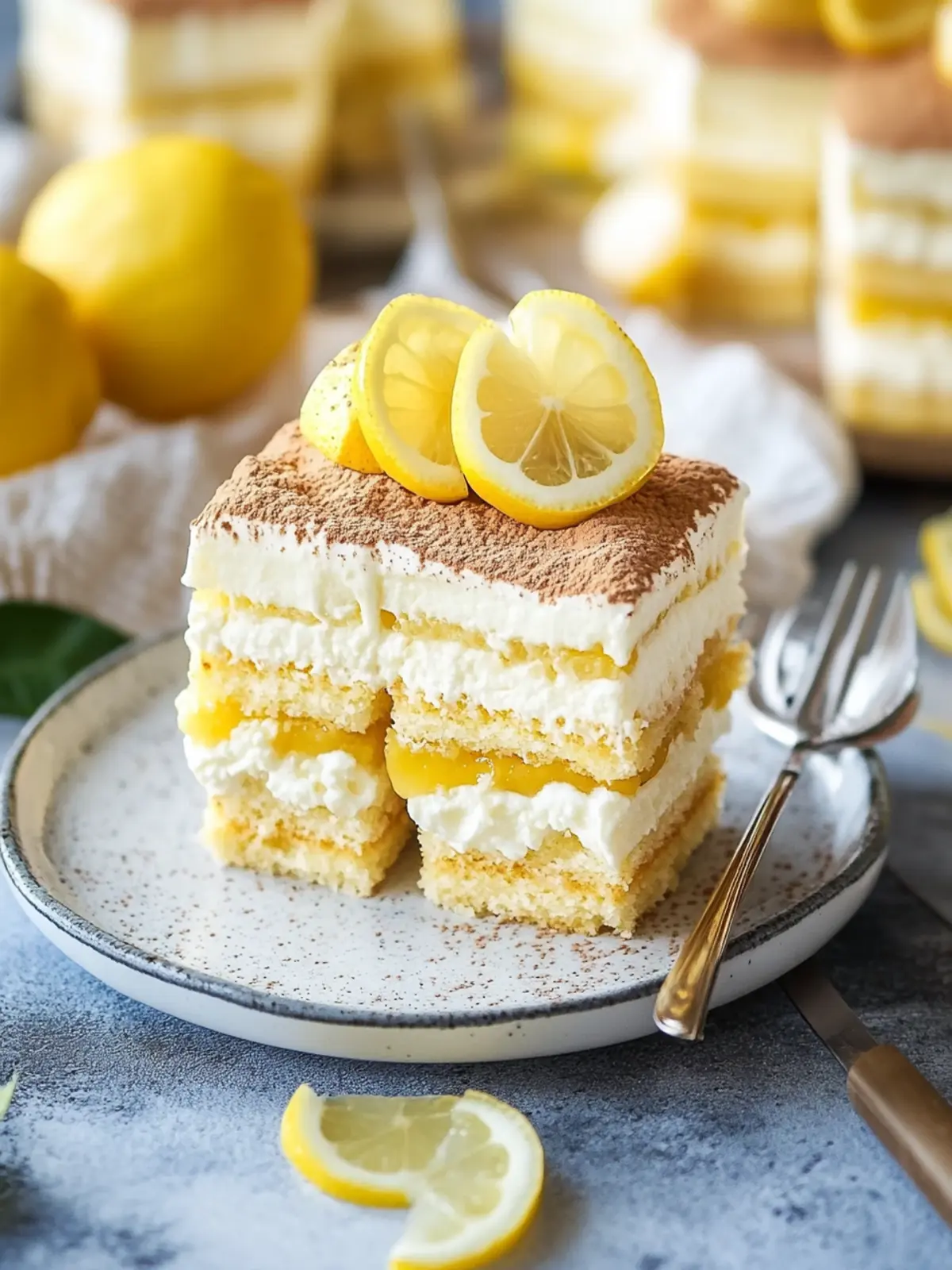Lemon Tiramisu Bliss: A Refreshing Twist on a Classic Dessert 2 Lemon Tiramisu