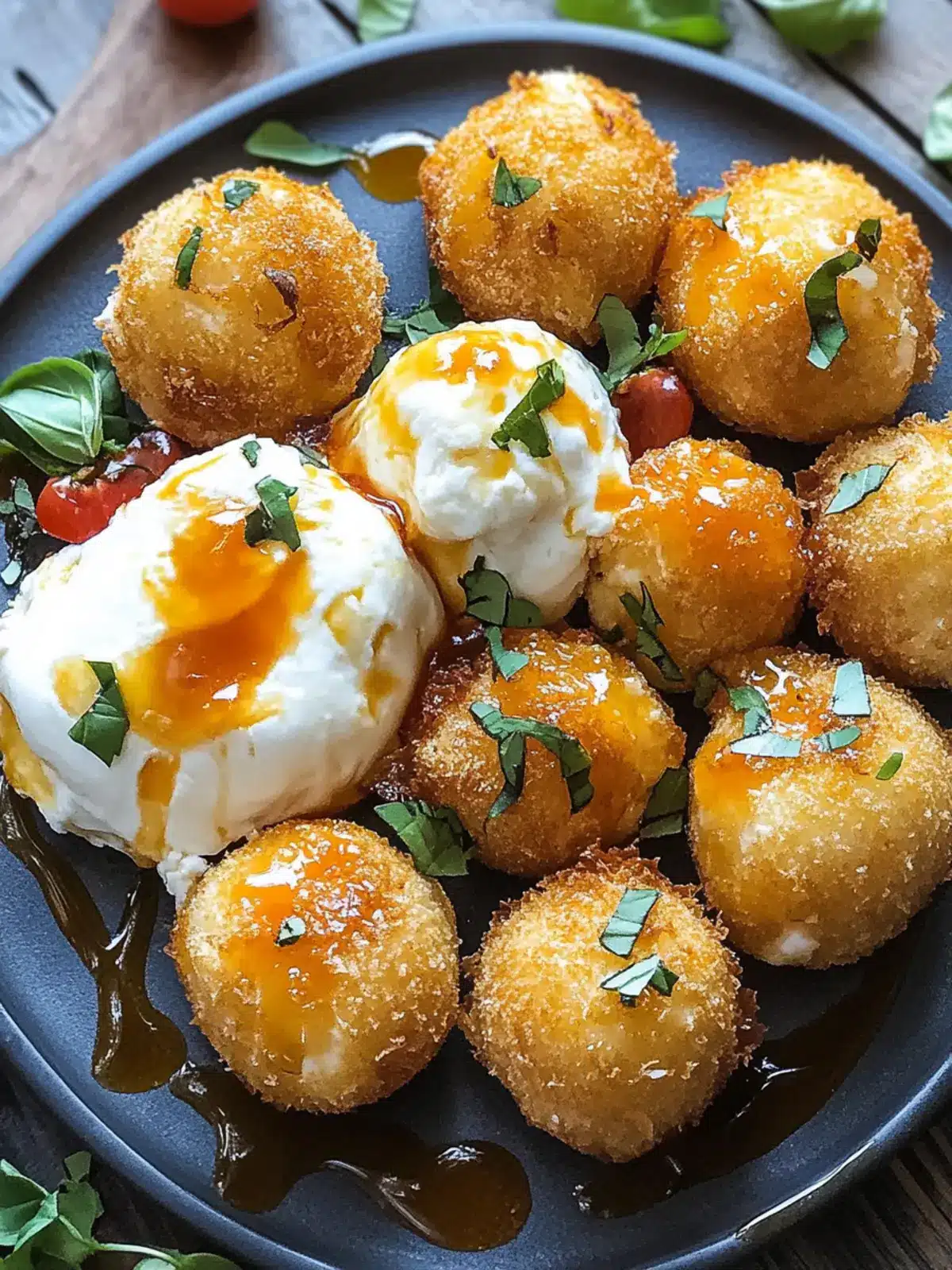 Irresistible Fried Burrata with Spicy Dipping Sauce 2 Fried Burrata