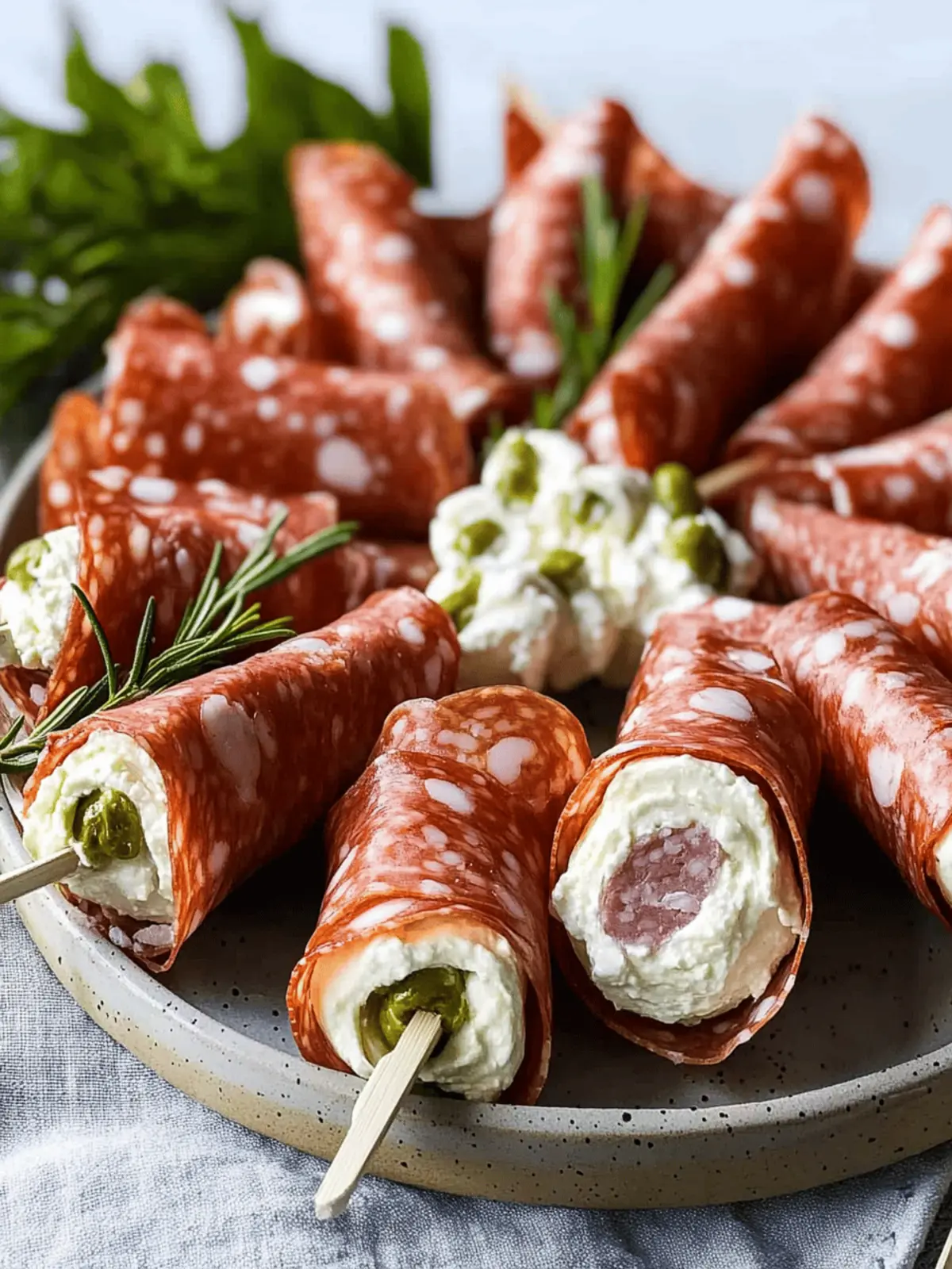 Savory Salami Cream Cheese Roll Ups for Easy Entertaining 2 Salami Cream Cheese Roll Ups