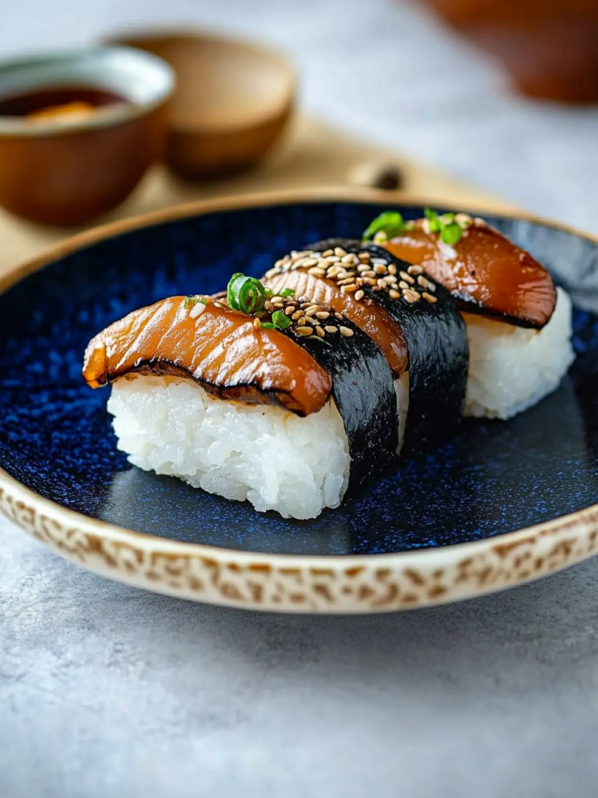 Delicious Shiitake Nigiri: Your New Favorite Vegetarian Sushi 2 Shiitake Nigiri and Vegetarian Sushi