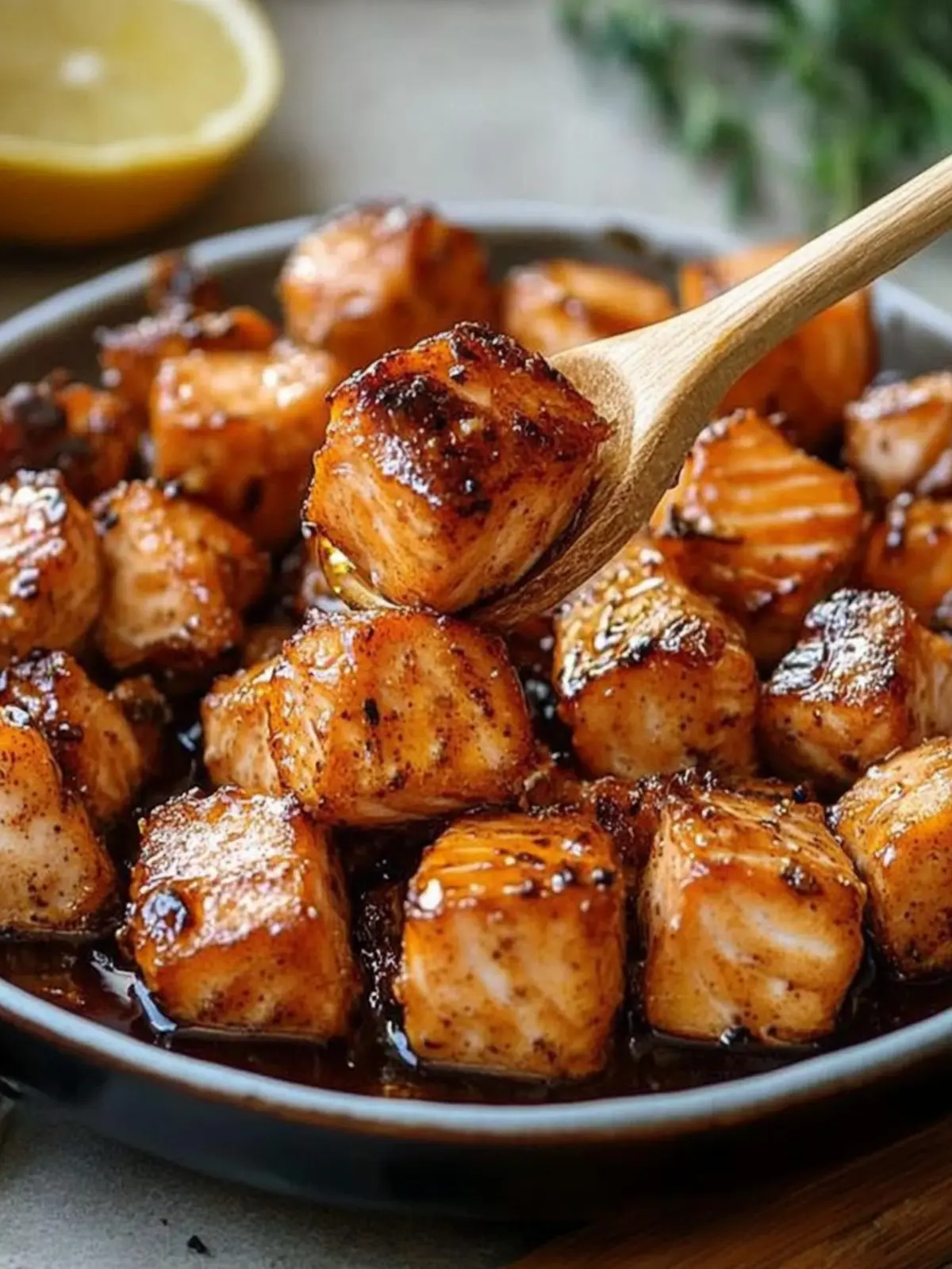 Savor These Hot Honey Salmon Bites for a Flavor Explosion 4 Hot Honey Salmon Bites
