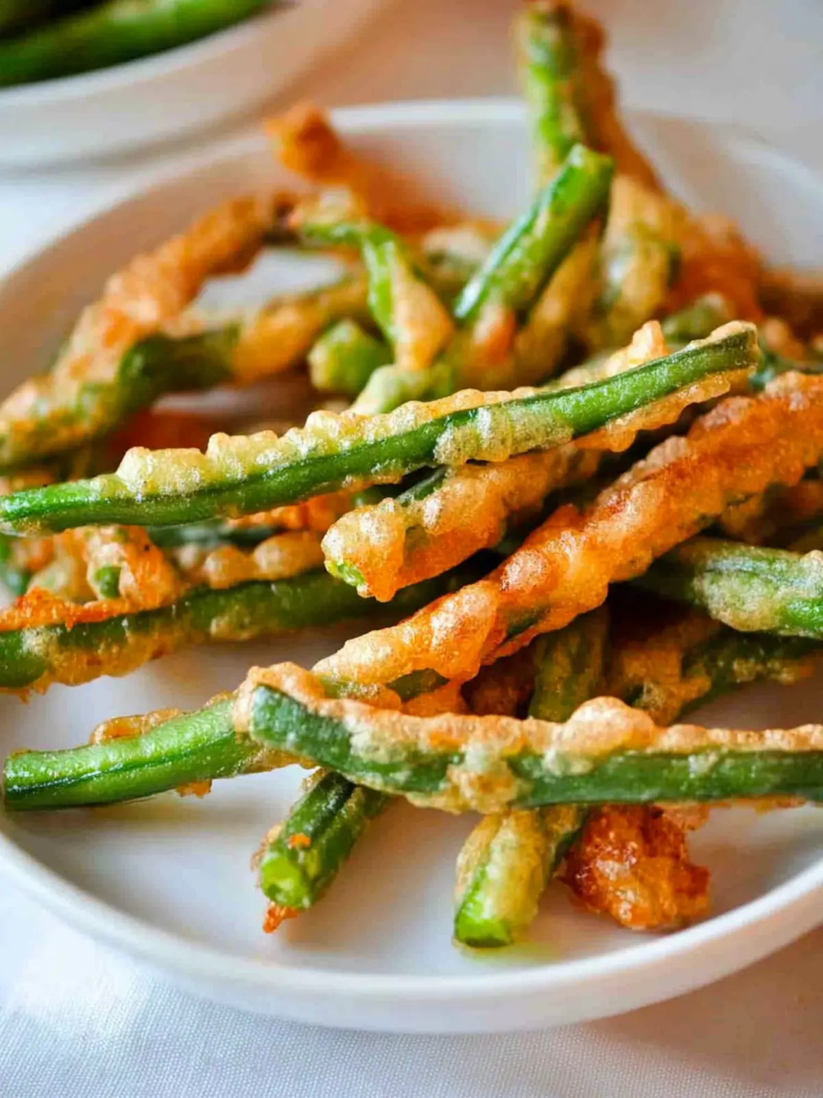 Crispy Fried Green Beans with Zesty Sriracha Dip 2 Fried Green Beans