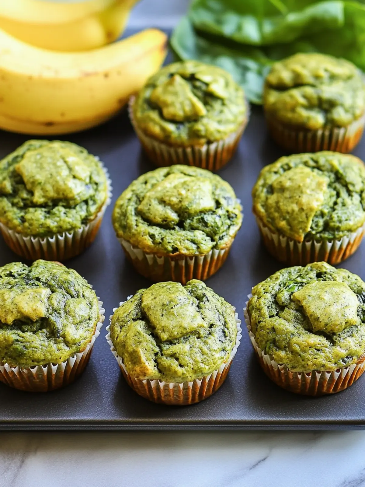 Delicious Spinach Banana Muffins Packed with Hidden Goodness 4 Spinach Banana Muffins