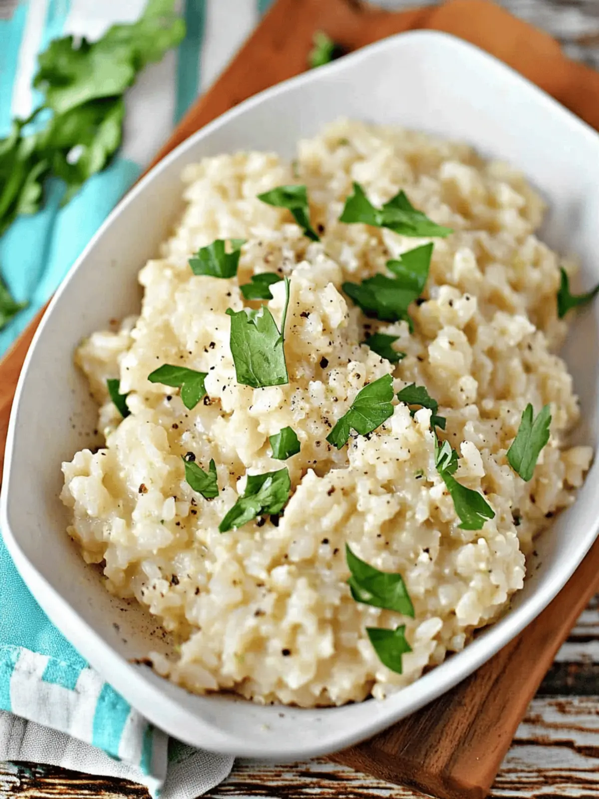 Creamy Cauliflower Rice Risotto That's Keto-Friendly and Delicious 4 Cauliflower Rice Risotto