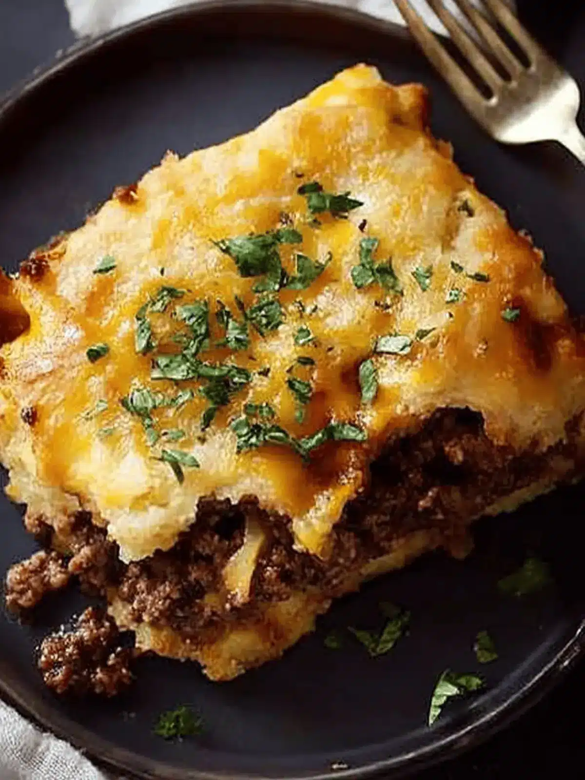 Mouthwatering Hamburger Casserole with Fluffy Buttermilk Biscuits 2 Hamburger Casserole with Buttermilk Biscuits