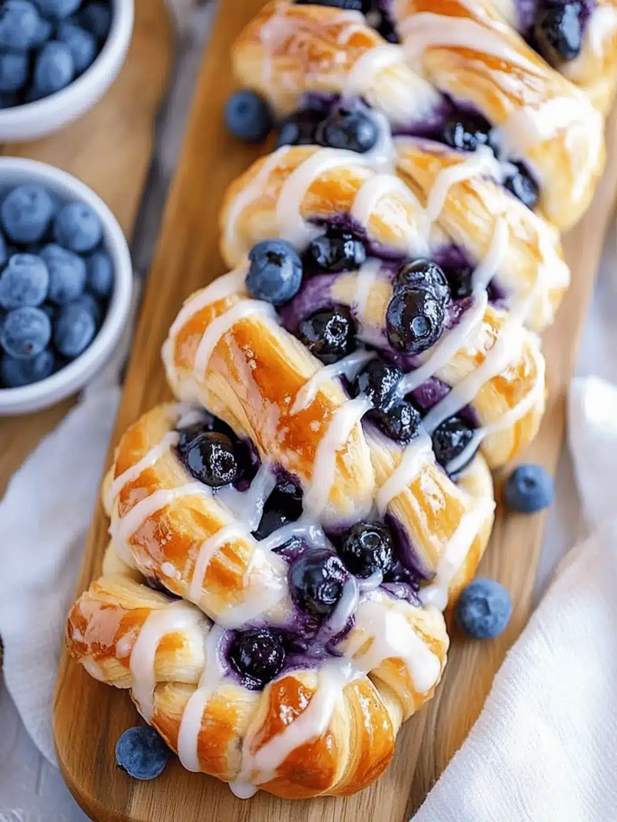 Blueberry Cream Cheese Pastry Braid: A Decadent Breakfast Treat 2 Blueberry Cream Cheese Pastry Braid
