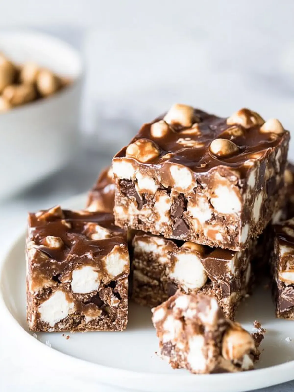 Indulgent No Bake Rocky Road Bars You ll Crave Daily 2 No Bake Rocky Road Bars