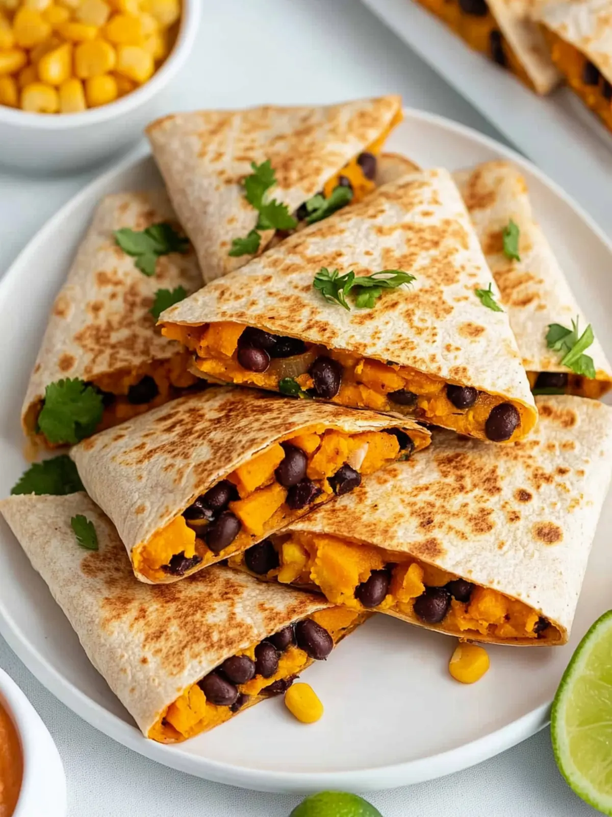 Irresistible Sweet Potato Black Bean Quesadillas Recipe 4 Sweet Potato Black Bean Quesadillas