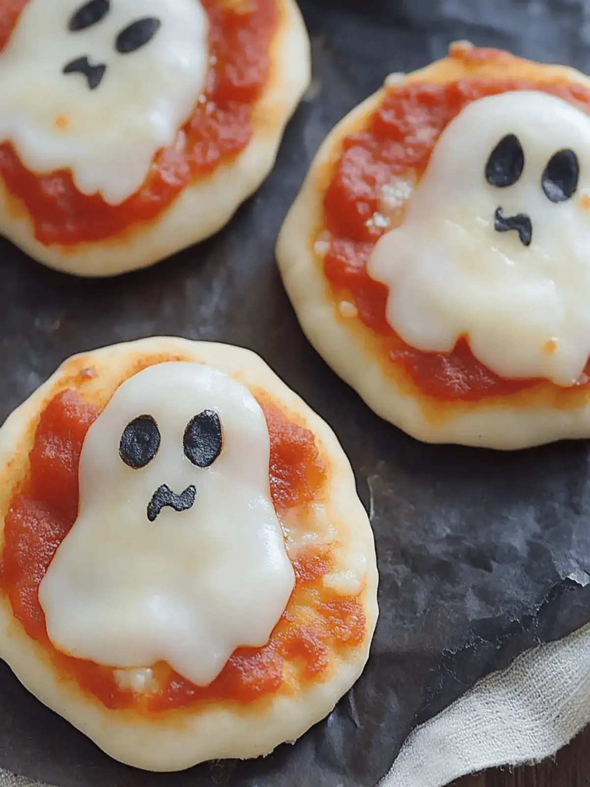 Spooktacular Mini Ghost Pizzas for a Hauntingly Fun Snack 4 Spooktacular Mini Ghost Pizzas