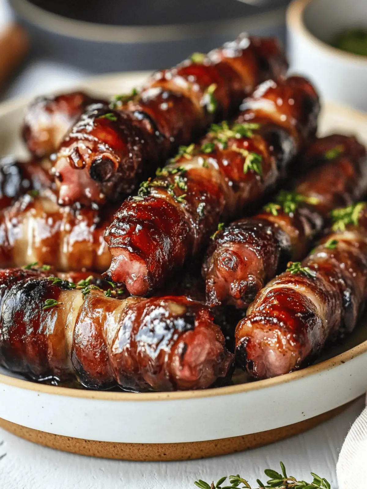 Irresistible Sticky Pigs in Blankets for Your Next Feast 2 Sticky Pigs in Blankets