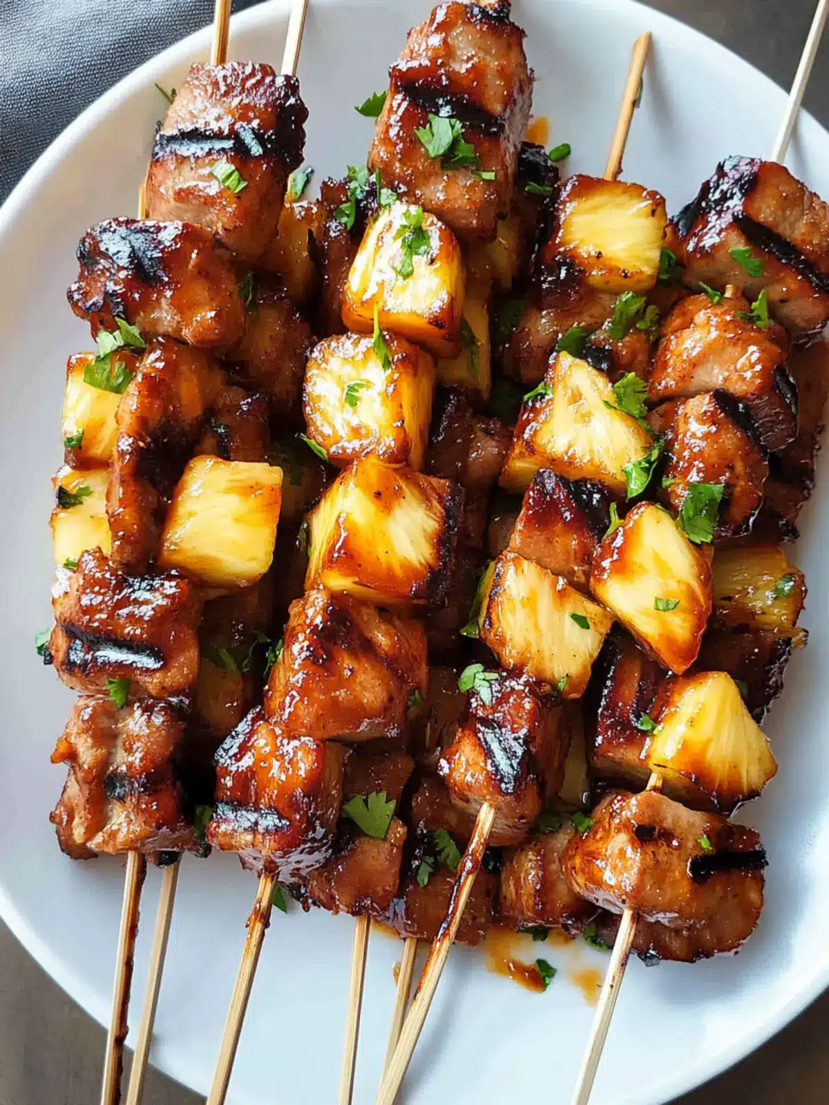 Flavor-Packed Pineapple BBQ Pork Skewers for Perfect Grilling 4 Pineapple BBQ Pork Skewers