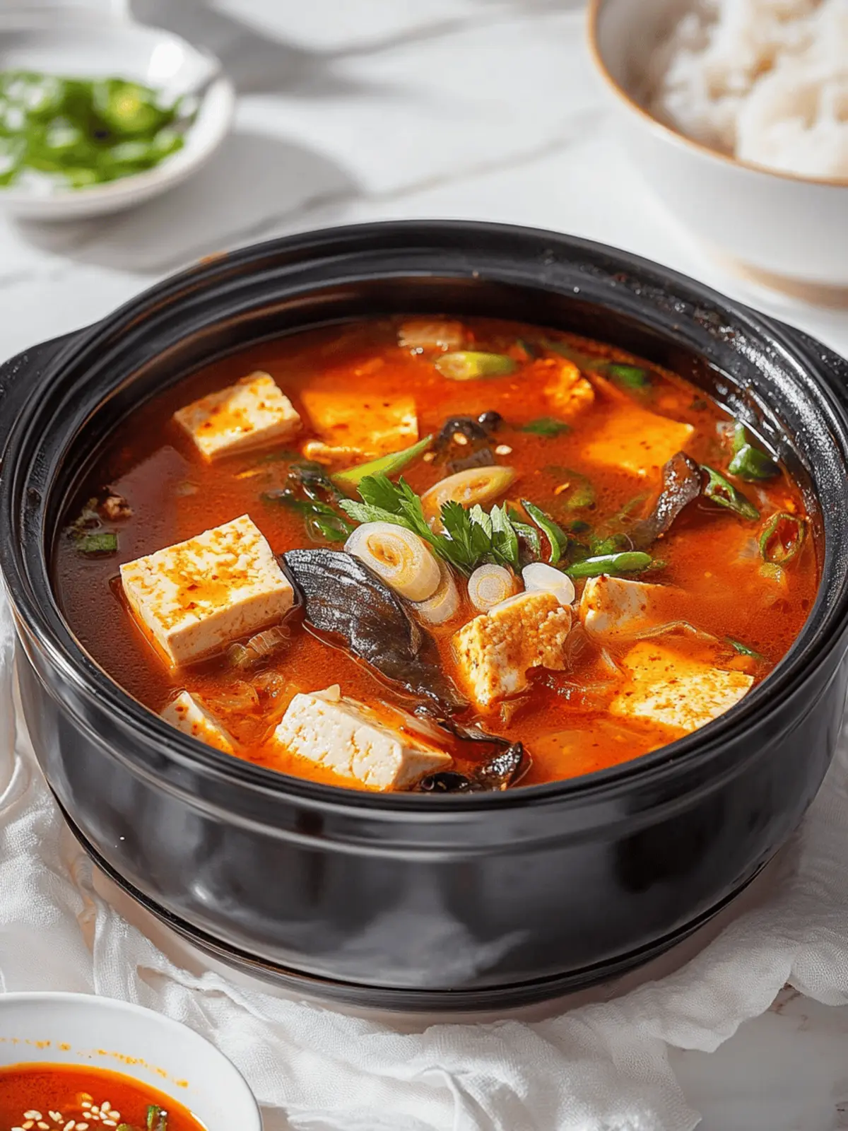 Silky Spicy Soft Tofu Soup Ready in 30 Minutes! 2 Spicy Soft Tofu Soup