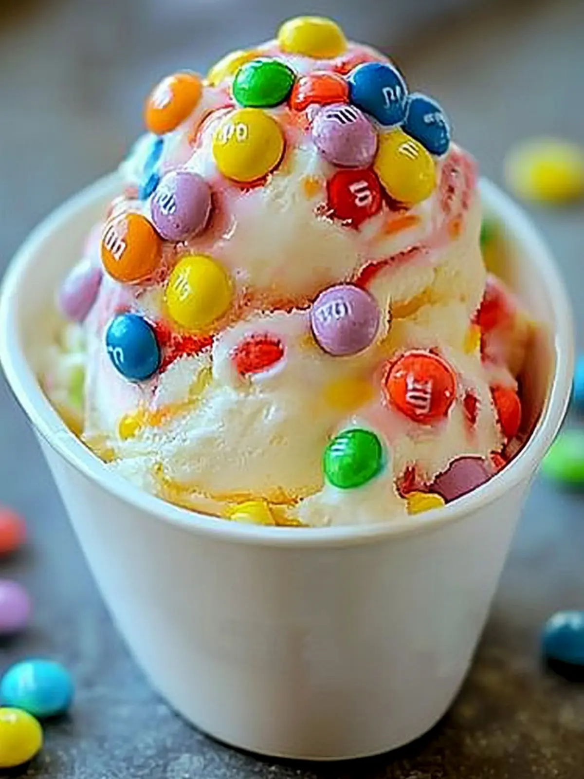 No Churn Skittles Ice Cream That ll Brighten Your Day 2 No Churn Skittles Ice Cream