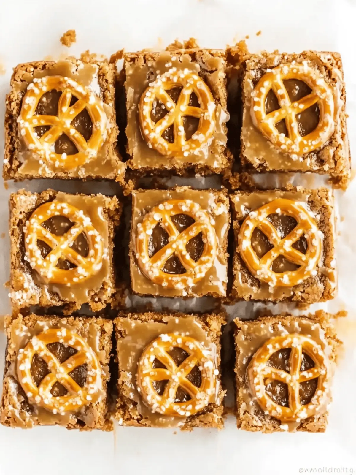 Delicious Salted Caramel Pretzel Blondies for Sweet Moments 3 Salted Caramel Pretzel Blondies