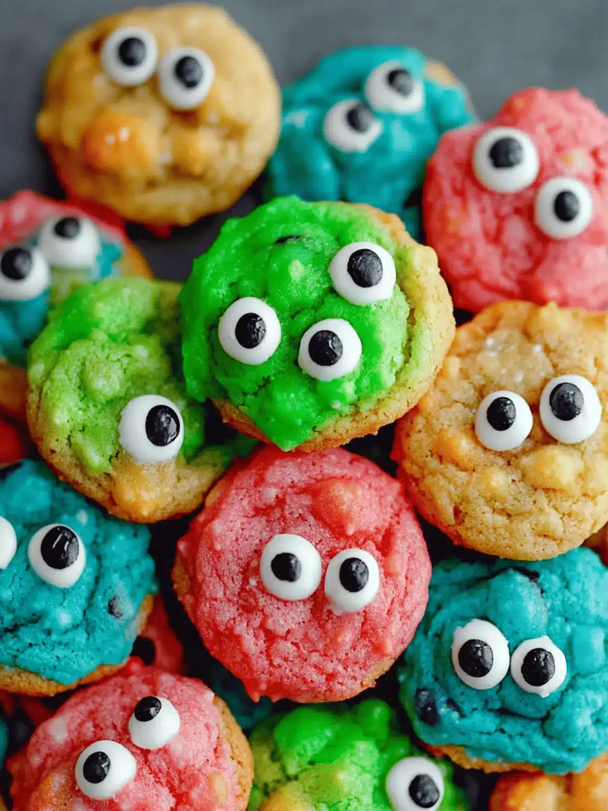 Gooey Monster Cookies: Fun Halloween Treats Everyone Will Love 2 Gooey Monster Cookies