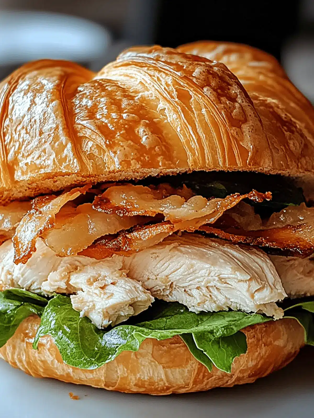 Irresistible Chicken Caesar Croissant Sandwich in Minutes 4 Chicken Caesar Croissant Sandwich