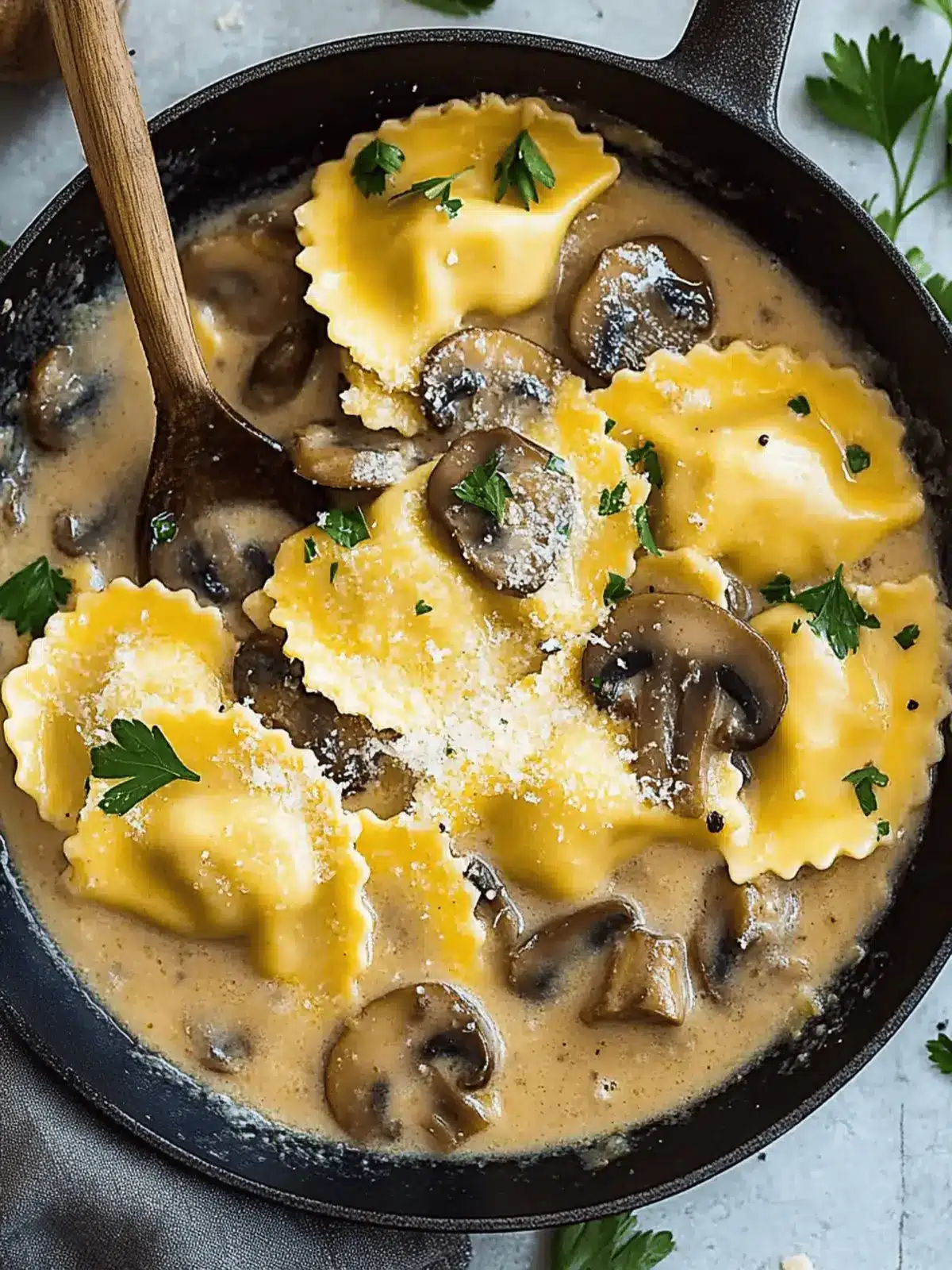 Creamy Mushroom Ravioli Sauce to Love at First Bite 4 Creamy Mushroom Ravioli Sauce
