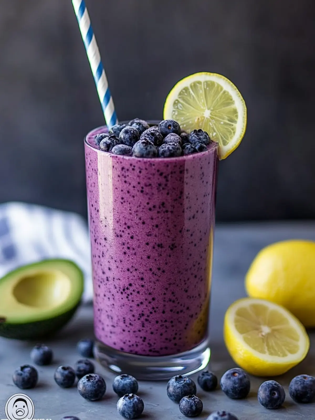 Boost Your Day with a Blueberry Avocado Smoothie Delight 4 Blueberry Avocado Smoothie With Lemon & Yogurt