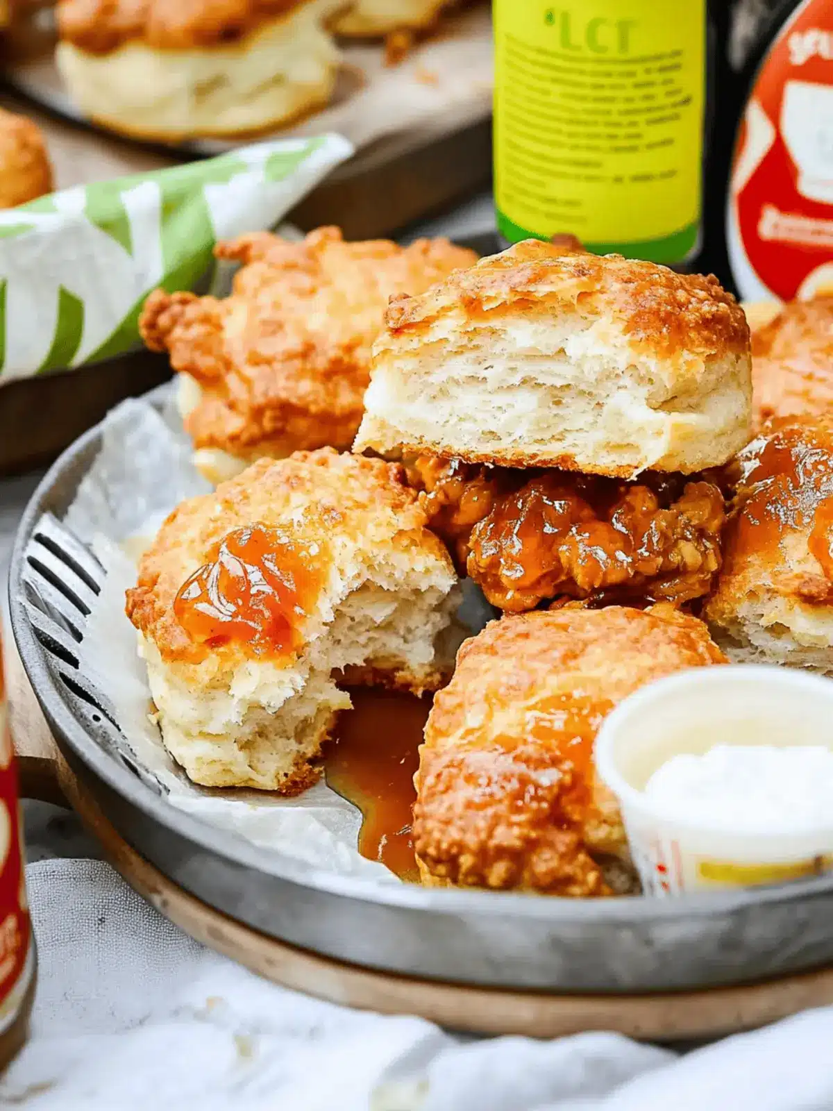 Irresistible Hot Honey Chicken Biscuits for Comfort Food Lovers 4 Hot Honey Chicken Biscuits