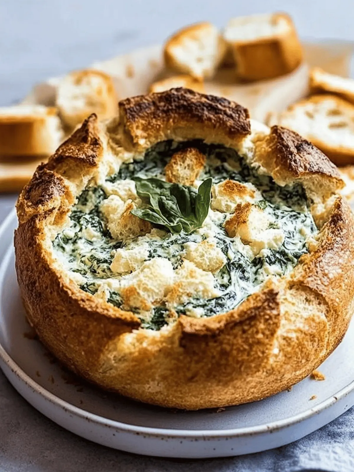 Irresistible Spinach Cob Loaf Dip for Your Next Gathering 4 Spinach Cob Loaf Dip