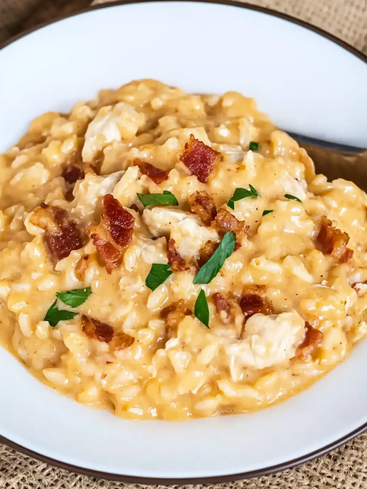 Creamy Bacon, Cheddar, and Chicken Risotto You ll Love 2 Bacon, Cheddar, and Chicken Risotto