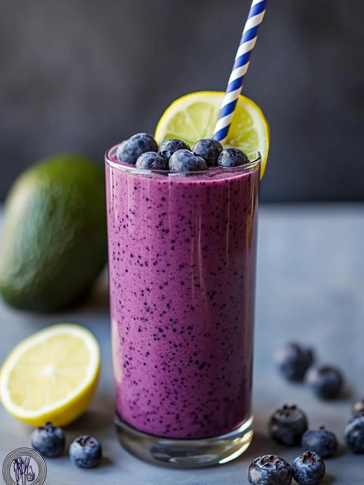 Boost Your Day with a Blueberry Avocado Smoothie Delight 2 Blueberry Avocado Smoothie With Lemon & Yogurt