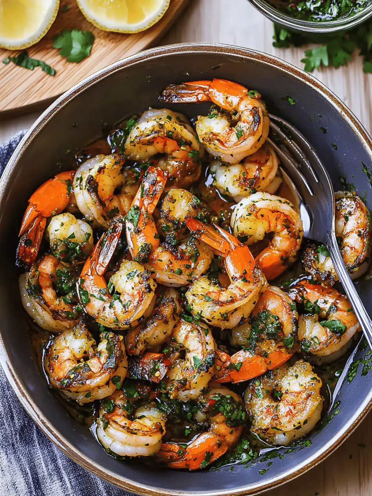 Savory Pan Seared Chimichurri Shrimp for a Flavorful Feast 2 Pan Seared Chimichurri Shrimp