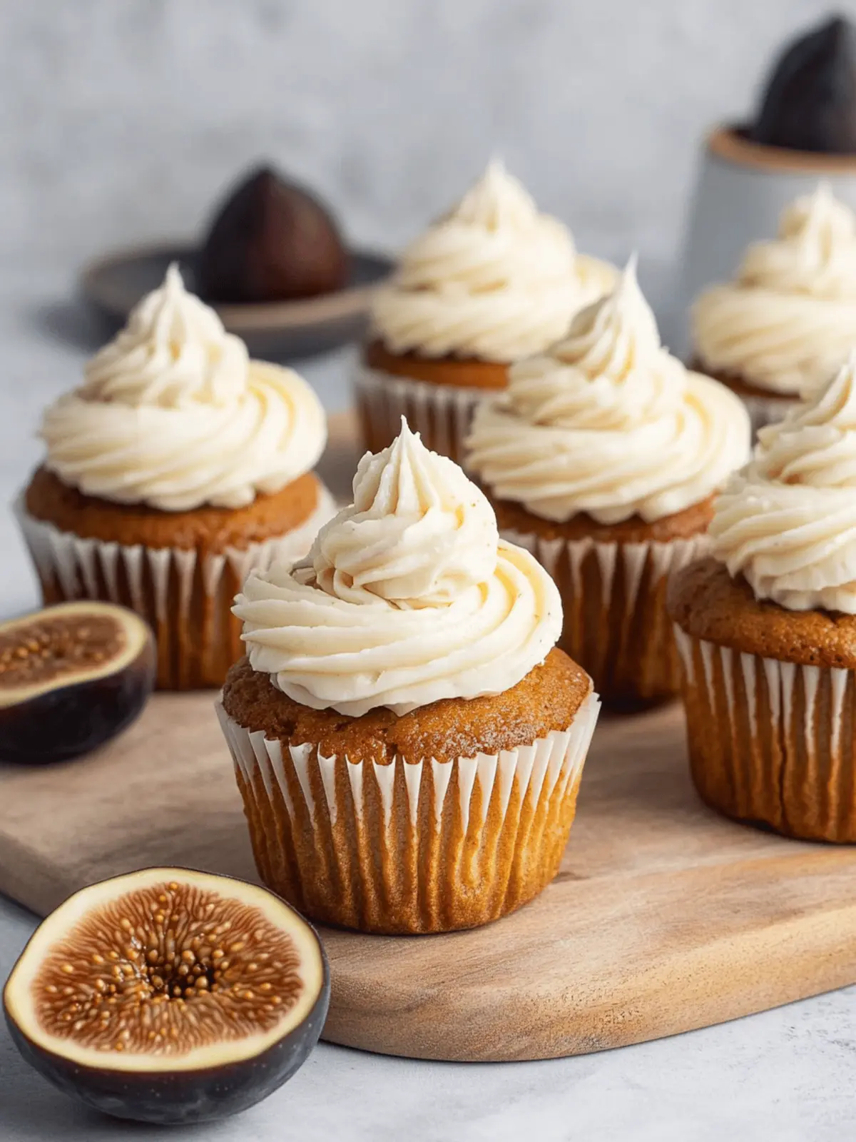 Fig Cupcakes with Honey Cream Cheese Frosting to Savor This Fall 2 Fig Cupcakes with Honey Cream Cheese Frosting