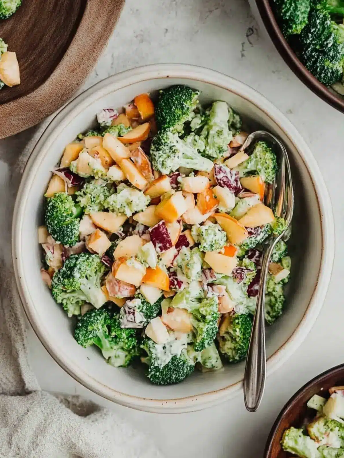 Crunchy Broccoli Apple Salad for a Fresh Flavor Boost 4 Broccoli Apple Salad