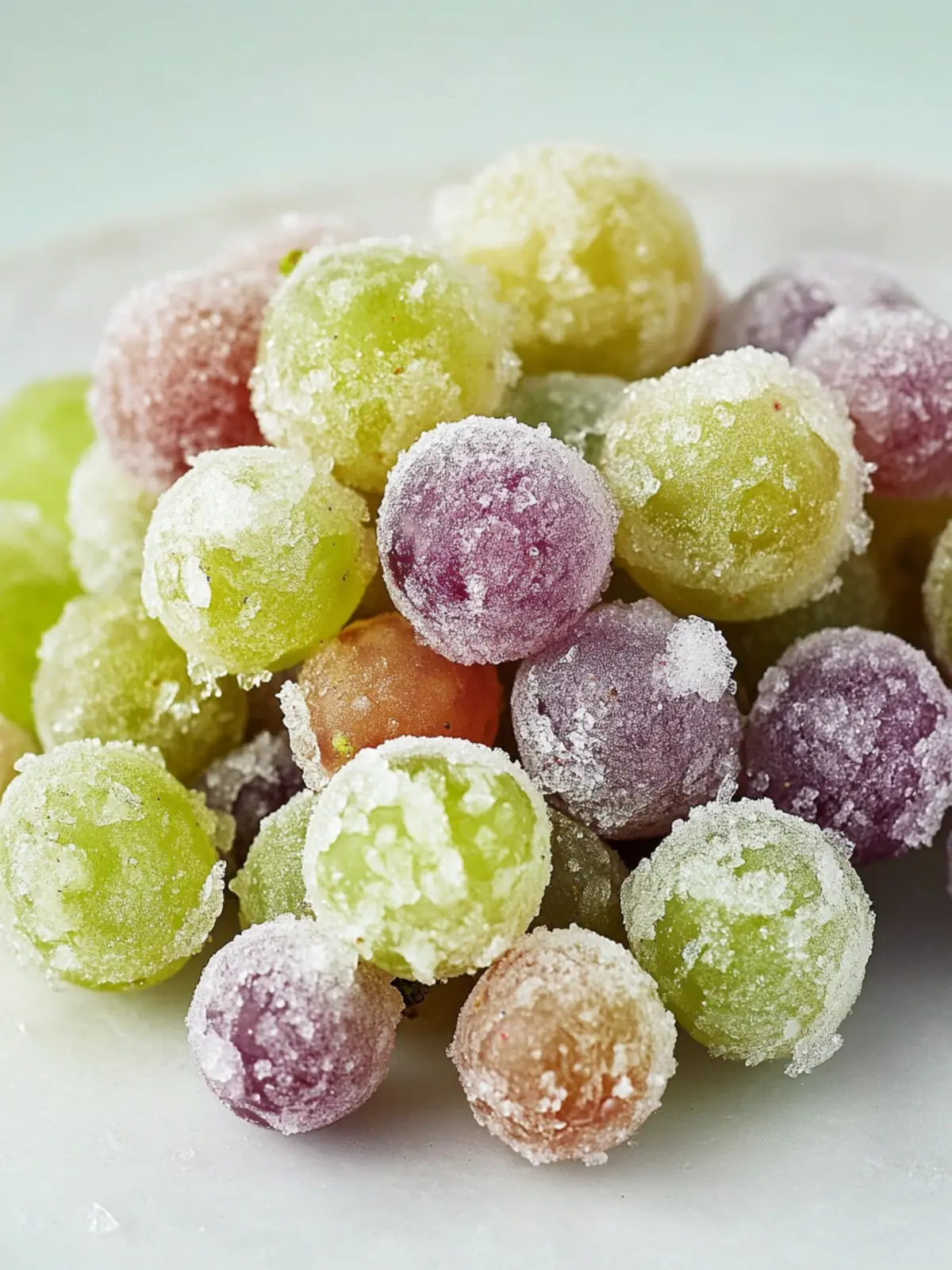 Sour Candied Frozen Grapes for a Refreshing Sweet Treat 3 Sour Candied Frozen Grapes