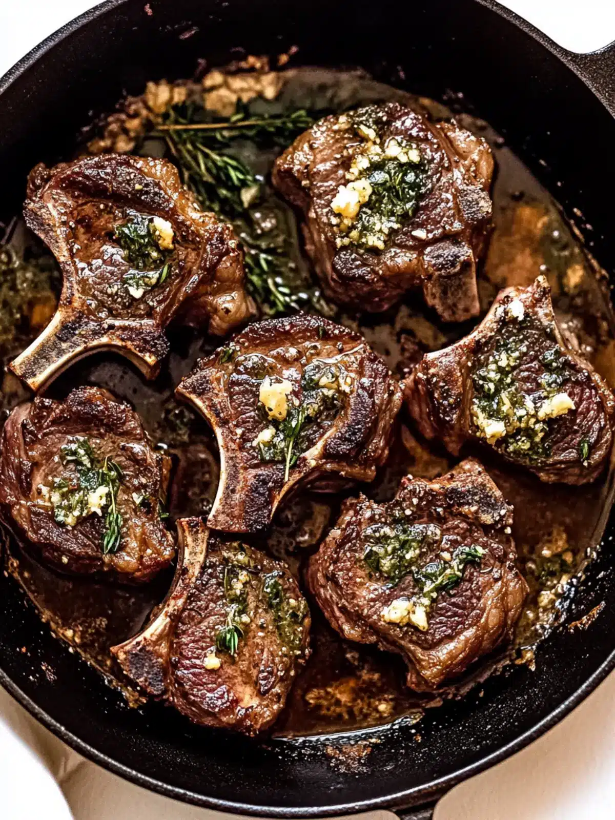 Perfect Pan Seared Lamb Chops with Herb-Butter Bliss 2 Pan Seared Lamb Chops