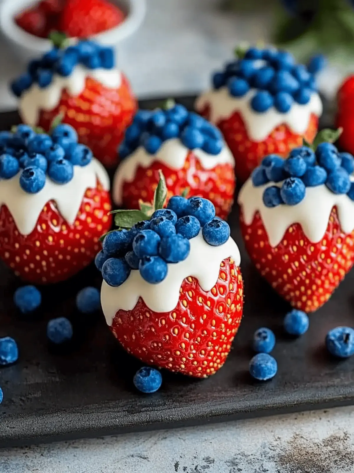 Patriotic Strawberries: No-Bake Summer Delight for Celebrations 3 Patriotic Strawberries