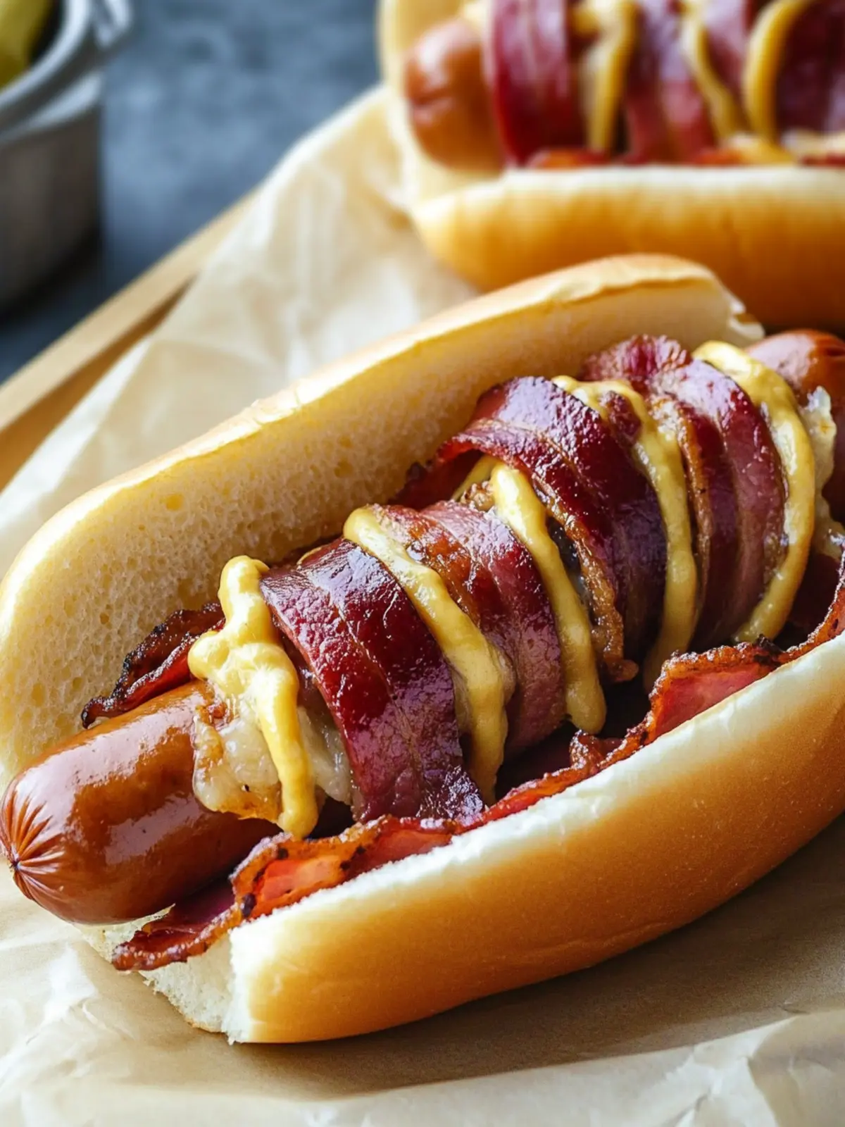 Bacon Wrapped Hotdogs with Peppers for Ultimate Flavor Fest 2 Bacon Wrapped Hotdogs