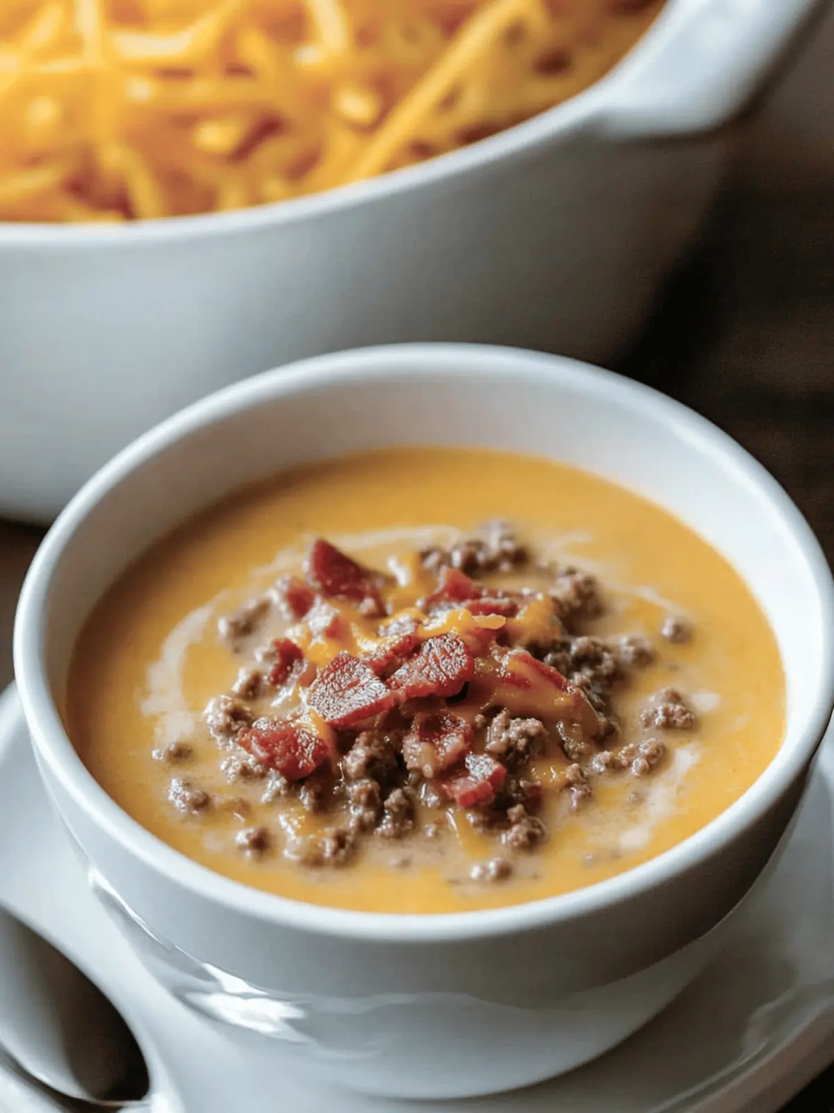 Bacon Cheeseburger Soup: Cozy Comfort in Every Spoonful 3 Bacon Cheeseburger Soup