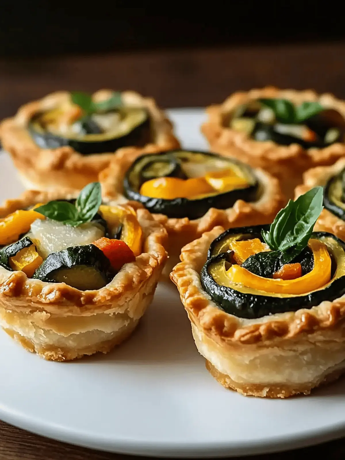 Mini Ratatouille Tartlets for a Flavor-Packed Feast 4 Mini Ratatouille Tartlets