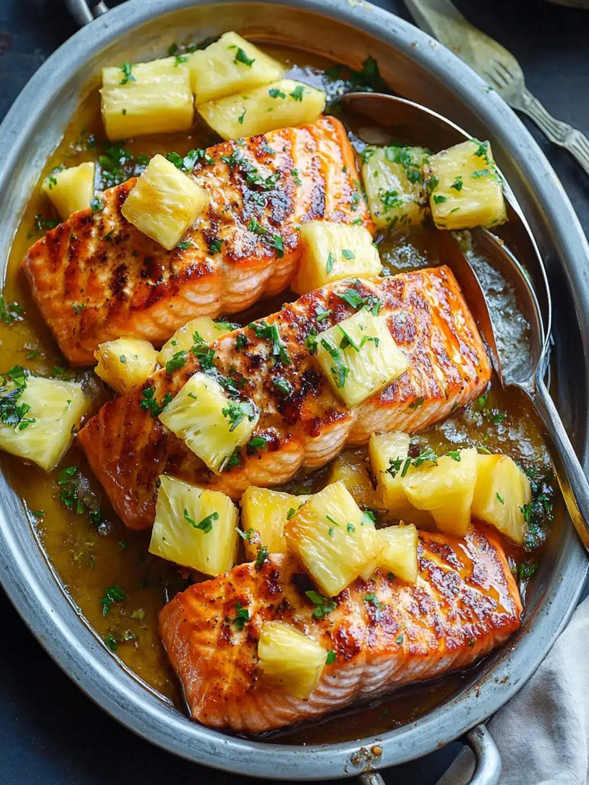 Honey Pineapple Salmon: A Sweet Escape for Your Taste Buds 2 Honey Pineapple Salmon