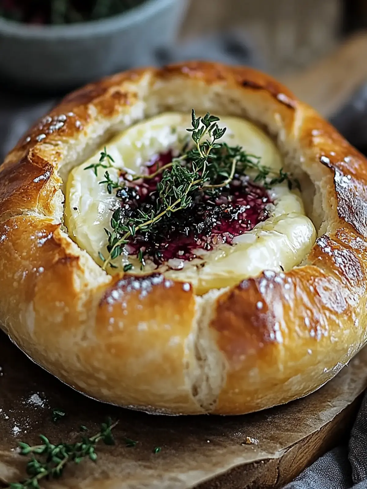 Baked Brie in Bread Bowl Recipe Your New Favorite Party Star! 3 Baked Brie in Bread Bowl