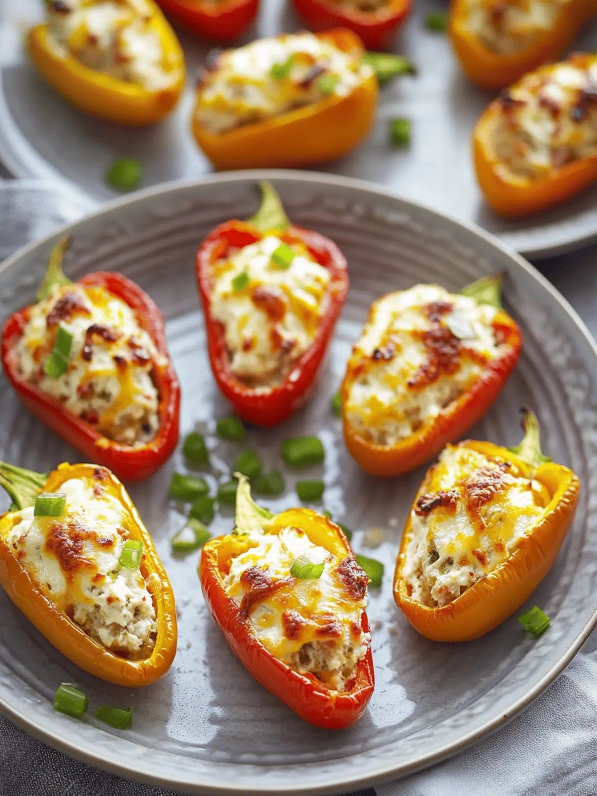 Savory Cream Cheese Stuffed Peppers: Party Perfect Bites 3 Cream Cheese Stuffed Peppers