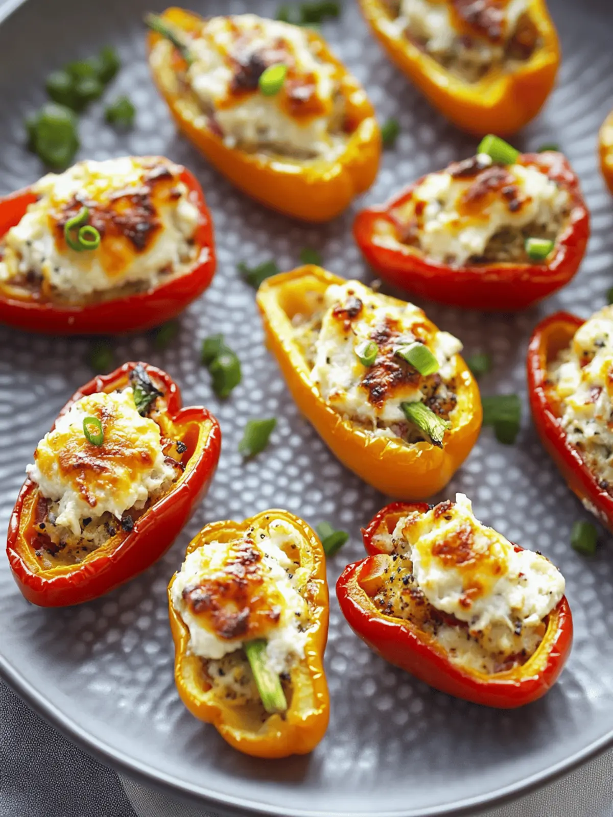 Savory Cream Cheese Stuffed Peppers: Party Perfect Bites 2 Cream Cheese Stuffed Peppers
