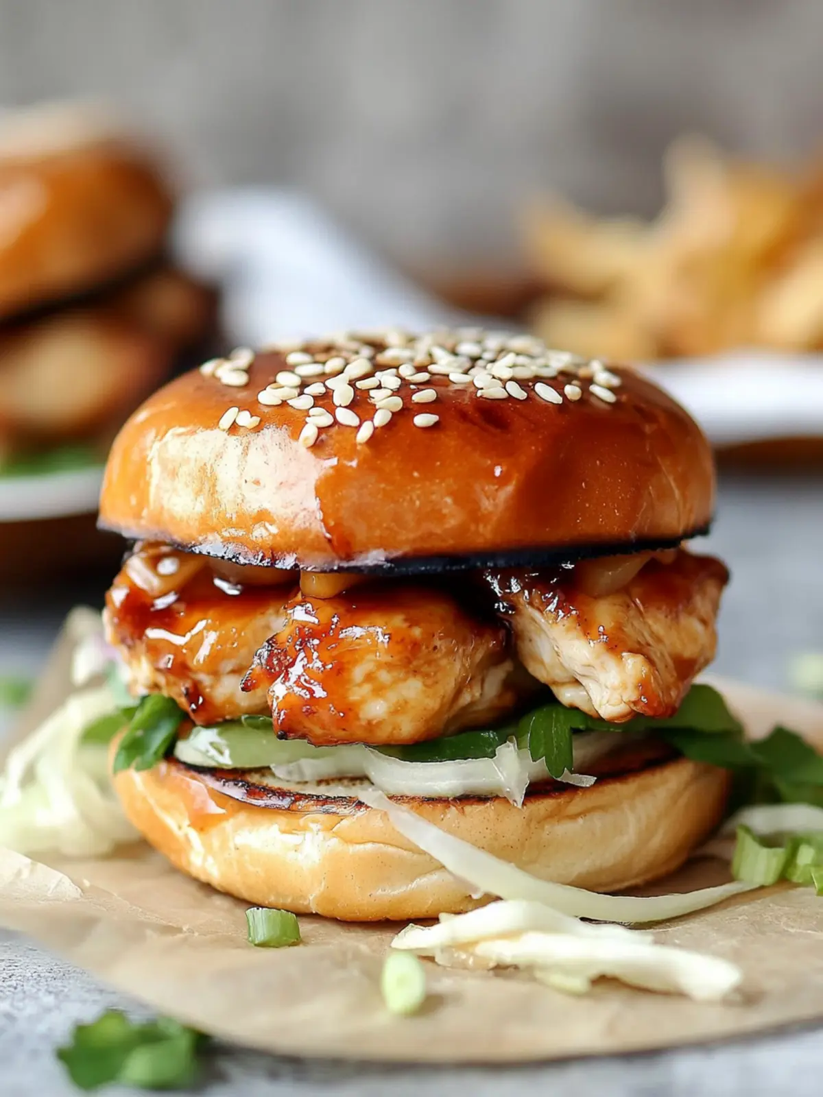 Savory Chicken Teriyaki Burgers That Beat Fast Food Every Time 4 Chicken Teriyaki Burgers