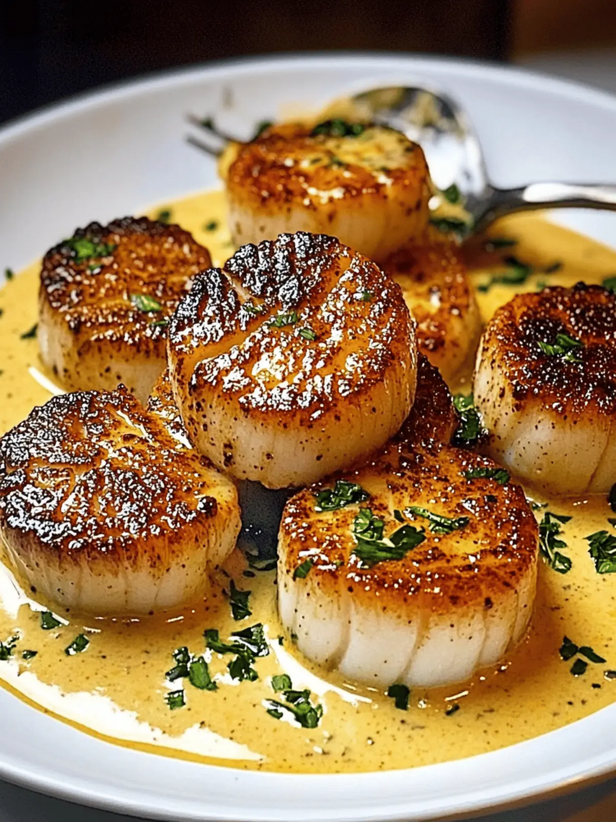 Seared Scallops with Spicy Cajun Cream Sauce in 30 Minutes 3 Seared Scallops with Spicy Cajun Cream Sauce