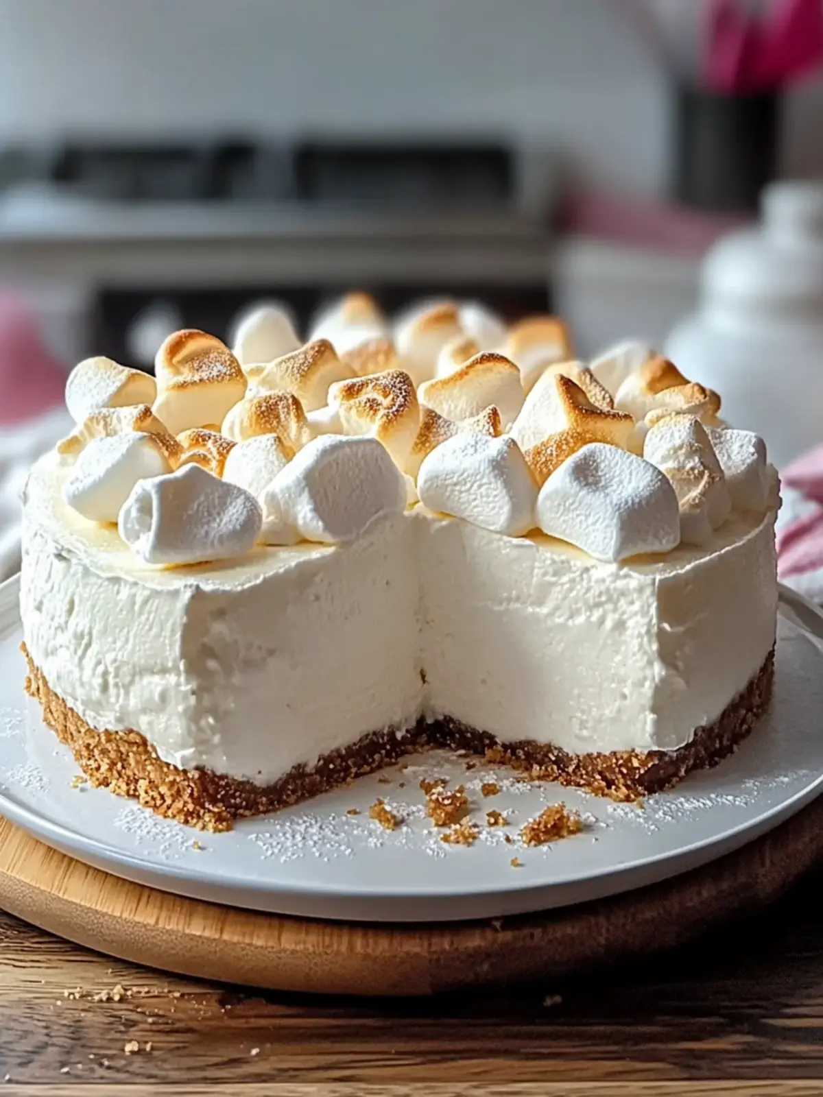 Decadent Marshmallow Cheesecake that Melts in Your Mouth 3 Marshmallow Cheesecake