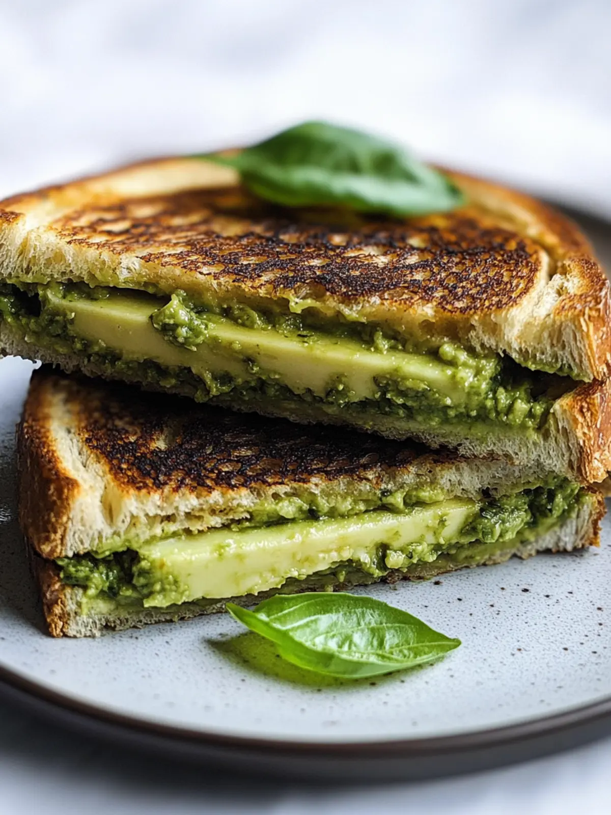 Vegan Avocado Pesto Grilled Cheese That's Pure Comfort 4 Vegan Avocado Pesto Grilled Cheese