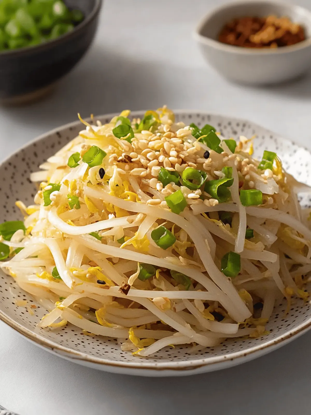 Korean Bean Sprout Salad: Refreshingly Crunchy & Healthy Fix 3 Korean Bean Sprout Salad