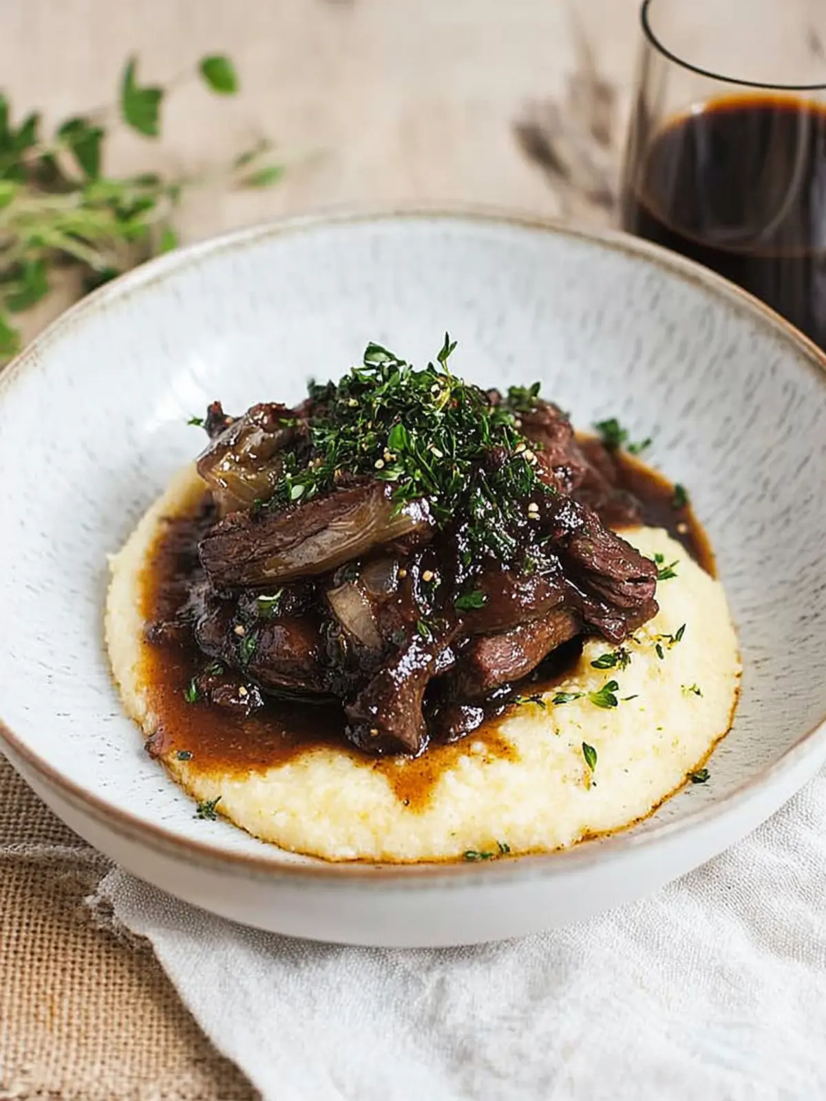 Melt-in-Your-Mouth Braised Beef Cheeks with Creamy Polenta 3 Braised Beef Cheeks with Creamy Polenta